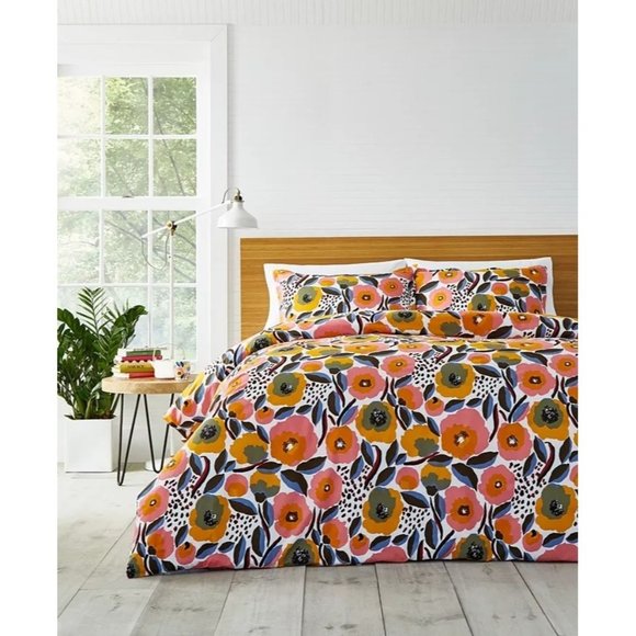 Marimekko Bedding Marimekko Rosarium Floral Twin 2 Piece Duvet